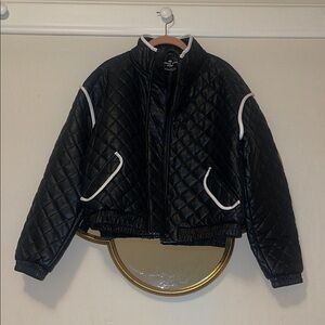 Andrew Marc Black Quilted Jacket